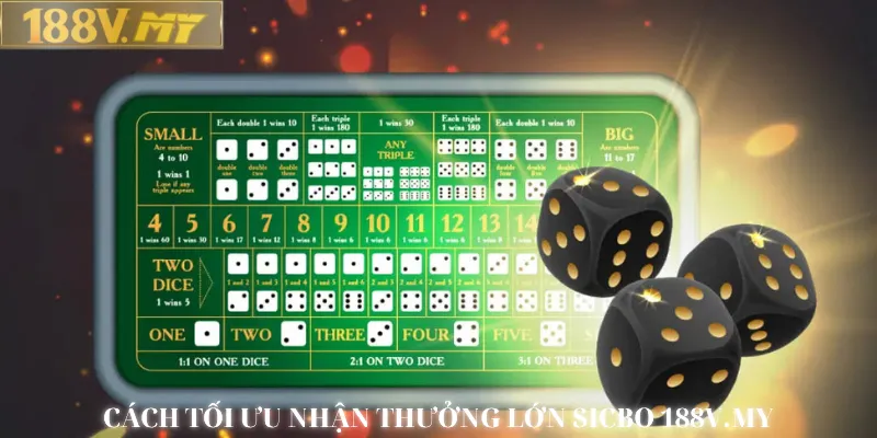 Tối ưu cách chơi Sicbo 188V.MY nhận thưởng lớn